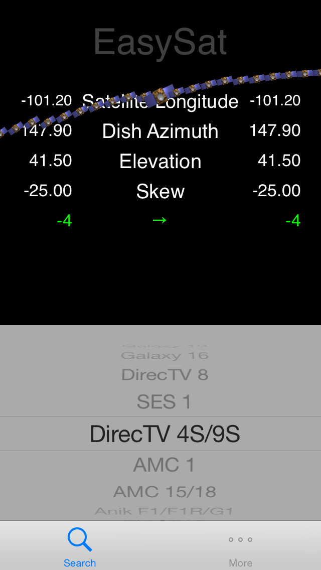 Direct Tv Satellite Azimuth Elevation And Tilt Chart