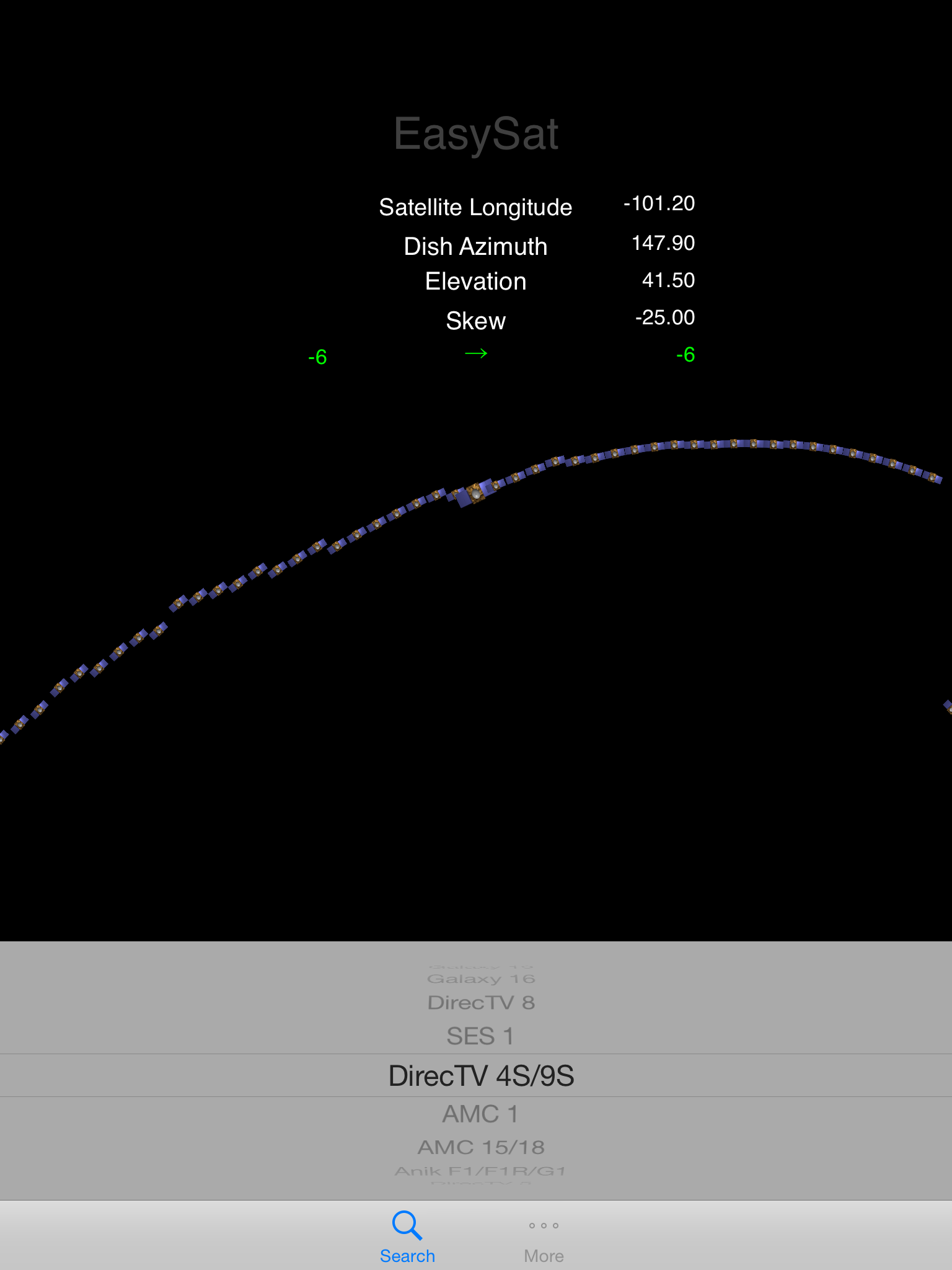 Direct Tv Satellite Azimuth Elevation And Tilt Chart